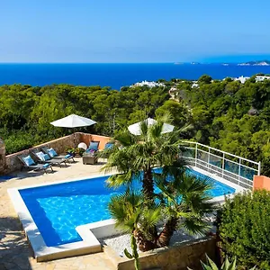 Costa Amazing View Of Sunset On The Sea , Cala Vadella (Ibiza) Spanje